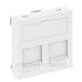 Накладка для супортів модуля OBO Bettermann 45х45 2x45 (Panduit Mini-Com) біла (6119226)
