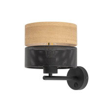 Бра, настінний світильник TK Lighting 6539 Nicol E27 1x15W IP20 чорний