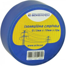 Ізолента Аско-Укрем 0,13x19мм/10м синя (A0150020036)