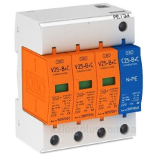Обмежувач перенапруг OBO Bettermann (5094463) Тип I+II V25-B+C 3+NPE