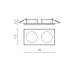 Точковий світильник Azzardo AZ1826 Ivo Square GU10 2x50W IP20 білий