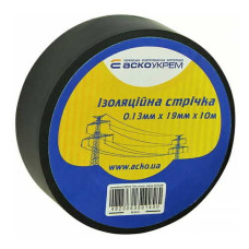 Ізострічка АСКО 0,13ммх19мм / 10м чорна ( A0150020037 ) Ізострічка АСКО 0,13ммх19мм / 10м чорна ( A0150020037 )