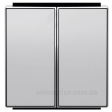 Подвійна клавіша ABB Sky 8511 PL (срібло)