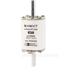 Плавкий запобіжник E.Next e.fuse.NT1.250 габарит 1250А (i0760059)