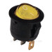 Перемикач TNSy KCD1-5-101N Y/B круглий з підсвічуванням жовтий (TNSy5500720)