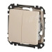 Двоклавішний перемикач Schneider Electric Sedna Design & Elements бежевий SDD112108