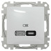 Розетка Schneider Sedna Design ​біла USB type A+C 21Вт ( SDD111405 )