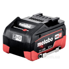 Акумуляторна батарея Metabo LiHD 18В 5,5Аг з кронштейном для захисту від падіння (624990000)