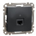 Комп'ютерна розетка Schneider Electric Sedna Design & Elements RJ45 кат. 5е UTP чорна SDD114451
