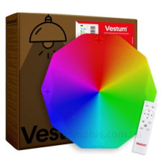 Стельовий світильник Vestum DIAMANT зоряне небо 60Вт 395x55мм 3000К-6500К RGB Стельовий світильник Vestum DIAMANT зоряне небо 60Вт 395x55мм 3000К-6500К RGB