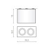 Точковий світильник Azzardo AZ2138 Eloy GU10 2x50W IP20 чорний