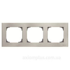 Тримісна рамка ABB Sky 2CLA857300A1401 8573 AI (сталь)