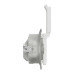 Розетка Schneider Sedna Design біла 1-на з заземленням з шторками з кришкою IP44 ( SDD211024 )
