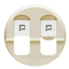 Панель розетки 2xRJ45 кат.6 (для UTP/FTP/SFTP) Legrand Celiane слонова кістка
