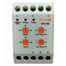 Реле контролю напруги та послідовності фаз ElectrO EL11M3N4 ЕЛ-11М 3Р+N 4 регулювання 380В Реле контролю напруги та послідовності фаз ElectrO EL11M3N4 ЕЛ-11М 3Р+N 4 регулювання 380В