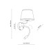 Бра, настінний світильник TK Lighting 10203 Maja E27+G9 1+1x15W+8W IP20 чорний