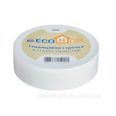 Ізоляційна стрічка ECOHOME ECO 0,11x18мм/18м біла (ECO0150020021)