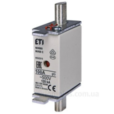 Запобіжник ETI 004181214 NH-000/gG 100A 500V KOMBI