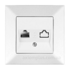 Розетка комп'ютерна Meridian, RJ45 Cat.5e, білий