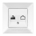 Розетка комп'ютерна Meridian, RJ45 Cat.5e, білий