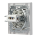 Розетка комп'ютерна RJ45 кат.6 UTP подвійна біла Asfora, EPH4800121