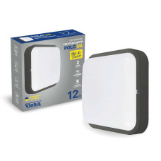 Світильник LED Violux ДББ POLO UA антрацит MW sensor 12W 5000K IP54 ( 243443 )