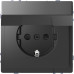 Розетка Schneider Electric D-Life MTN2310-6034 з з/к та кришкою антрацит