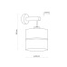 Бра, настінний світильник TK Lighting 5776 Eco E27 1x15W IP20 бежевий