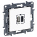 USB розетка Legrand Niloe Step А+C 12Вт+15Вт 5В біла (863140)