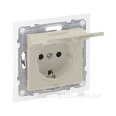 Розетка IP44 2К+З 16А/250В з кришкою Legrand SUNO (слонова кістка) 721223