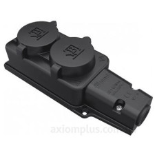Подвійна колодка Bemis BK1-1402-3612 1х16А каучукова IP54 (6.1.92744) Подвійна колодка Bemis BK1-1402-3612 1х16А каучукова IP54 (6.1.92744)