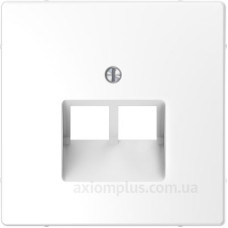 Центральна накладка Schneider Electric D-Life MTN4522-6035 2хRJ45 білий лотос Центральна накладка Schneider Electric D-Life MTN4522-6035 2хRJ45 білий лотос