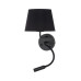 Бра, настінний світильник TK Lighting 10081 Maja E27+G9 1+1x15W+8W IP20 чорний