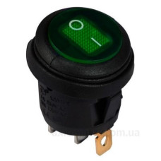 Перемикач TNSy KCD1-8-101WN G/B круглий з підсвічуванням IP65 зелений (TNSy5500754)