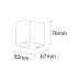 Вуличний світильник Goldlux 304575 Boston GU10 1x10W IP44 сріблястий
