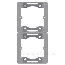 Адаптер Hager WL5822 Lumina-Intense 2Х з/в (сріблястий) Адаптер Hager WL5822 Lumina-Intense 2Х з/в (сріблястий)