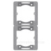 Адаптер Hager WL5822 Lumina-Intense 2Х з/в (сріблястий) Адаптер Hager WL5822 Lumina-Intense 2Х з/в (сріблястий)
