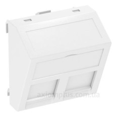 Кутова накладка для супортів модуля OBO Bettermann 45х45 2хRJ45 (AMP SL Series Brand-Rex Nexans) біла (6119238)