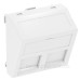 Кутова накладка для супортів модуля OBO Bettermann 45х45 2хRJ45 (AMP SL Series Brand-Rex Nexans) біла (6119238)