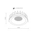 Точковий світильник TK Lighting 18132 Nexus LED 1x18W 3000K/4000K/6000K 1129Lm IP20 білий