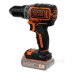 Дриль-шурупокрут Black&Decker BL186N Series 700 18В 52Нм 0-1650 об/хв Дриль-шурупокрут Black&Decker BL186N Series 700 18В 52Нм 0-1650 об/хв