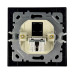 Розетка Nilson Touran чорна мат комп'ютерна 2-на CAT5e RJ45 ( 24381044 )