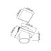 Точковий світильник Imperium Light 27614.01.01 Goggles GU10 1x50W IP20 Wh