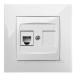 Телефонна розетка RJ11 Elektro-Plast Carla 1750-10 (білий)