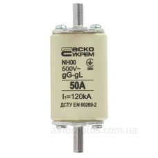 Запобіжник Аско-Укрем NH00 50A gG (A0050010012)