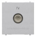 TV розетка ABB Zenit N2250.7 PL 2М (срібло) TV розетка ABB Zenit N2250.7 PL 2М (срібло)