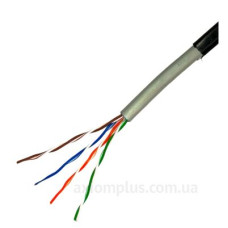 Мережевий кабель вита пара для зовнішніх робіт GEAR CAT.5E UTP-CCA-4Px2x0.51 Outdoor PVC+PE (305 м.)