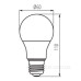 Світлодіодна лампа KANLUX IQ-LED A60 10,5W-WW (27276)
