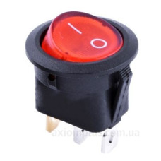 Перемикач TNSy KCD1-8-101N R/B круглий з підсвічуванням червоний (TNSy5500736)