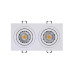 Точковий світильник Kloodi KD-BASE SQ92x175 GU10 WH 2x10W IP20 білий